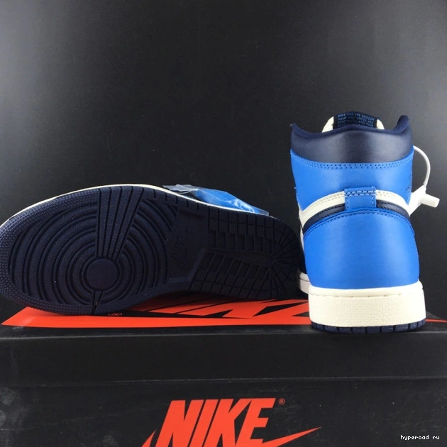 Jordan High 1 555088-140 Air Obsidian Retro OG 0911